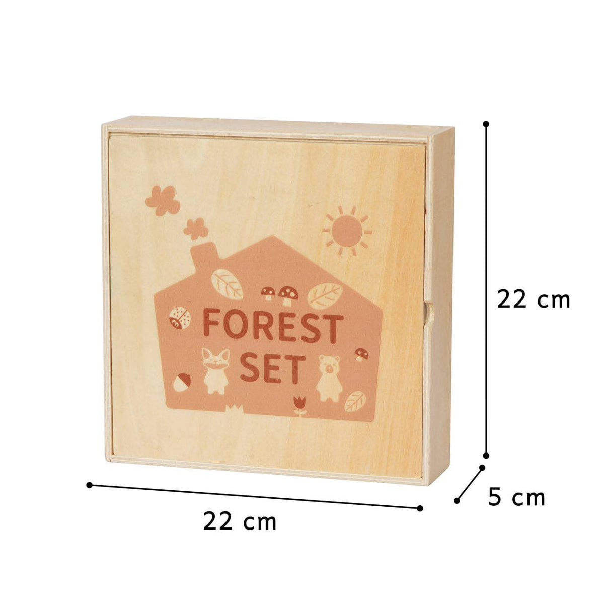 Montessori zestaw drewnianych figurek „Zestaw leśny”