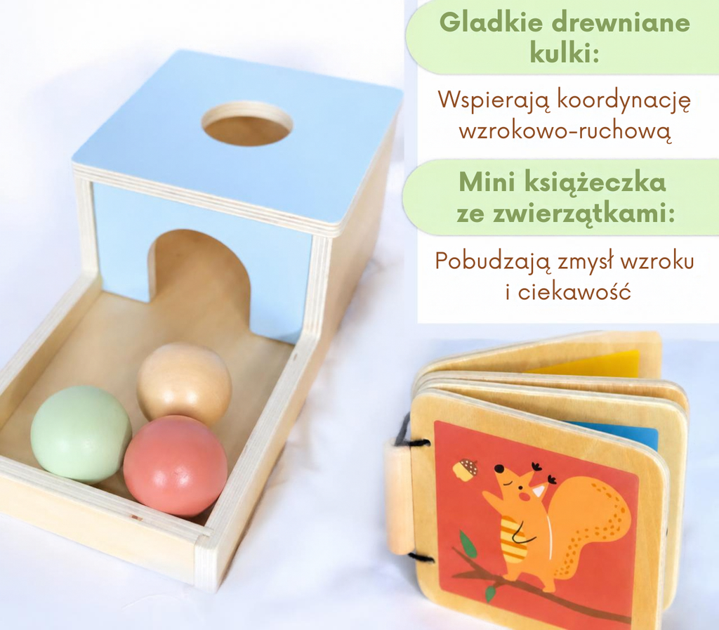 Zestaw Montessori BusyKids dla dzieci w wieku od 6 do 12 miesięcy