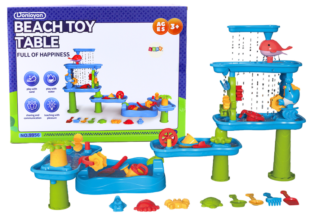 Large Interactive Water Park Table for Sand Molds Mills