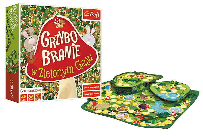Trefl 00988 Mushroom Picking in the Green Grove Board Game
