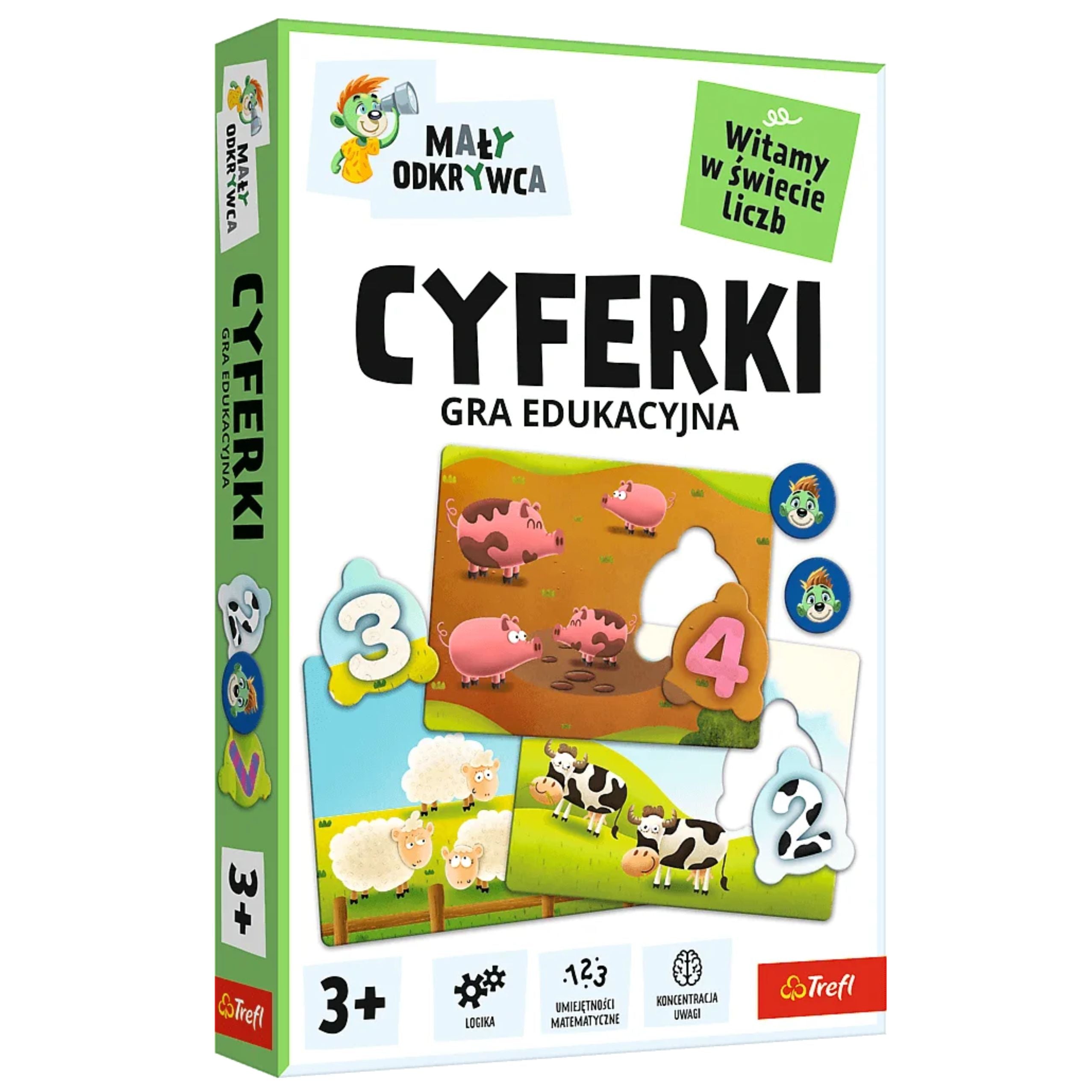 Gra dla dzieci Cyferki Mały Odkrywca Trefl 02810