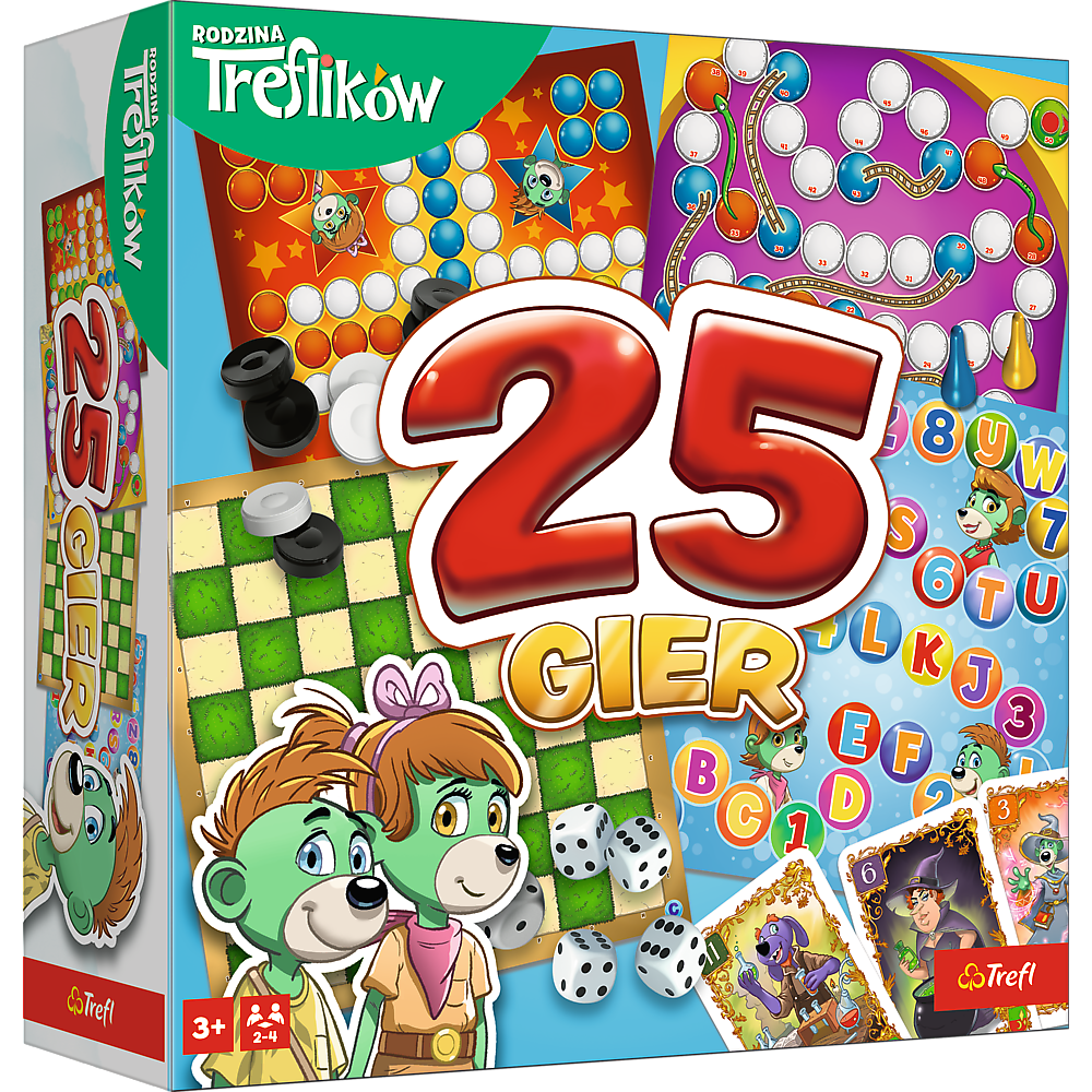 Gra rodzinna Kalejdoskop 25 gier Rodzina Treflików Trefl 02824