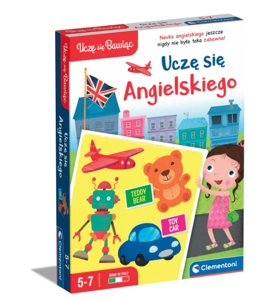 Gra edukacyjna Uczę Się Angielskiego Uczę się Bawiąc Język Polski Clementoni 50769