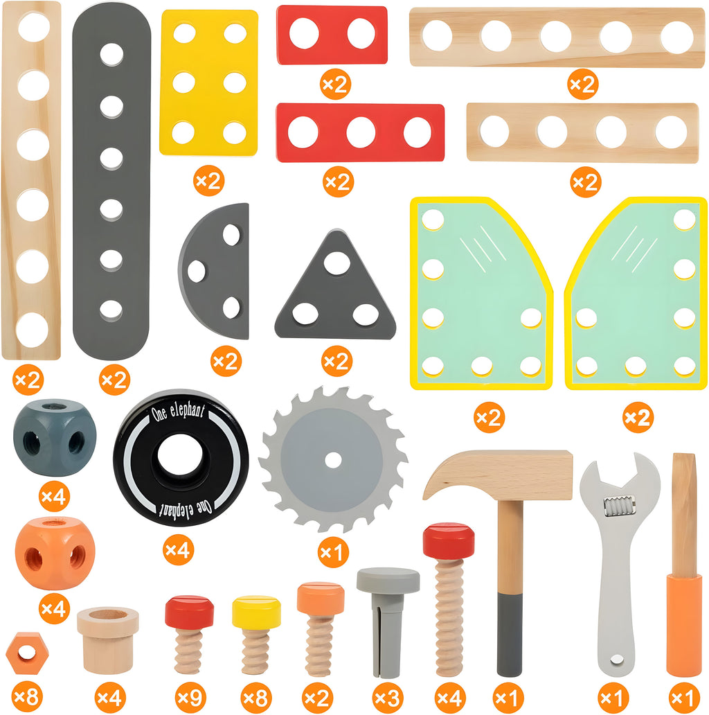 Drewniany warsztat dla dzieci stół narzędziowy ECOTOYS