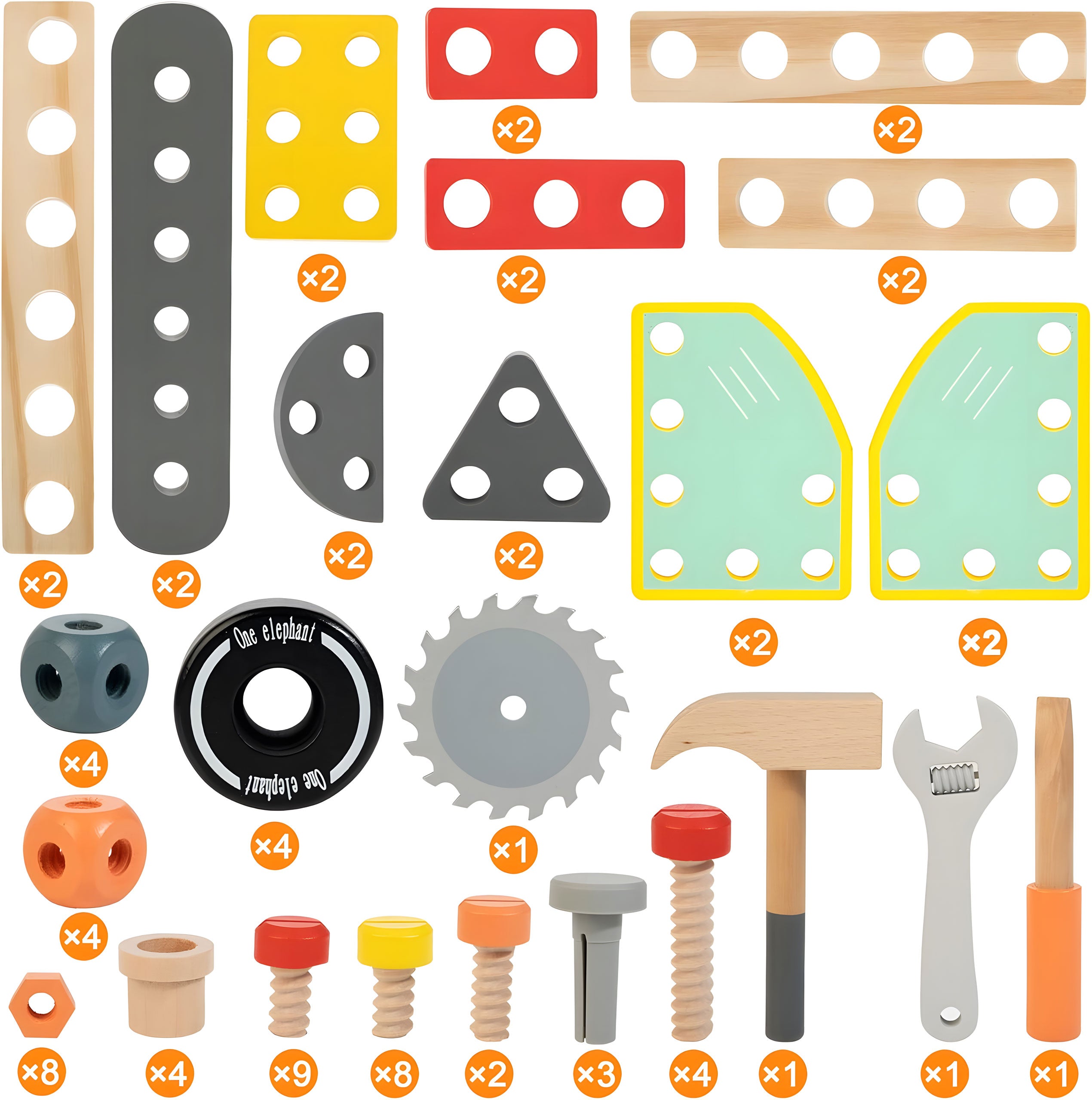 Drewniany warsztat dla dzieci stół narzędziowy ECOTOYS