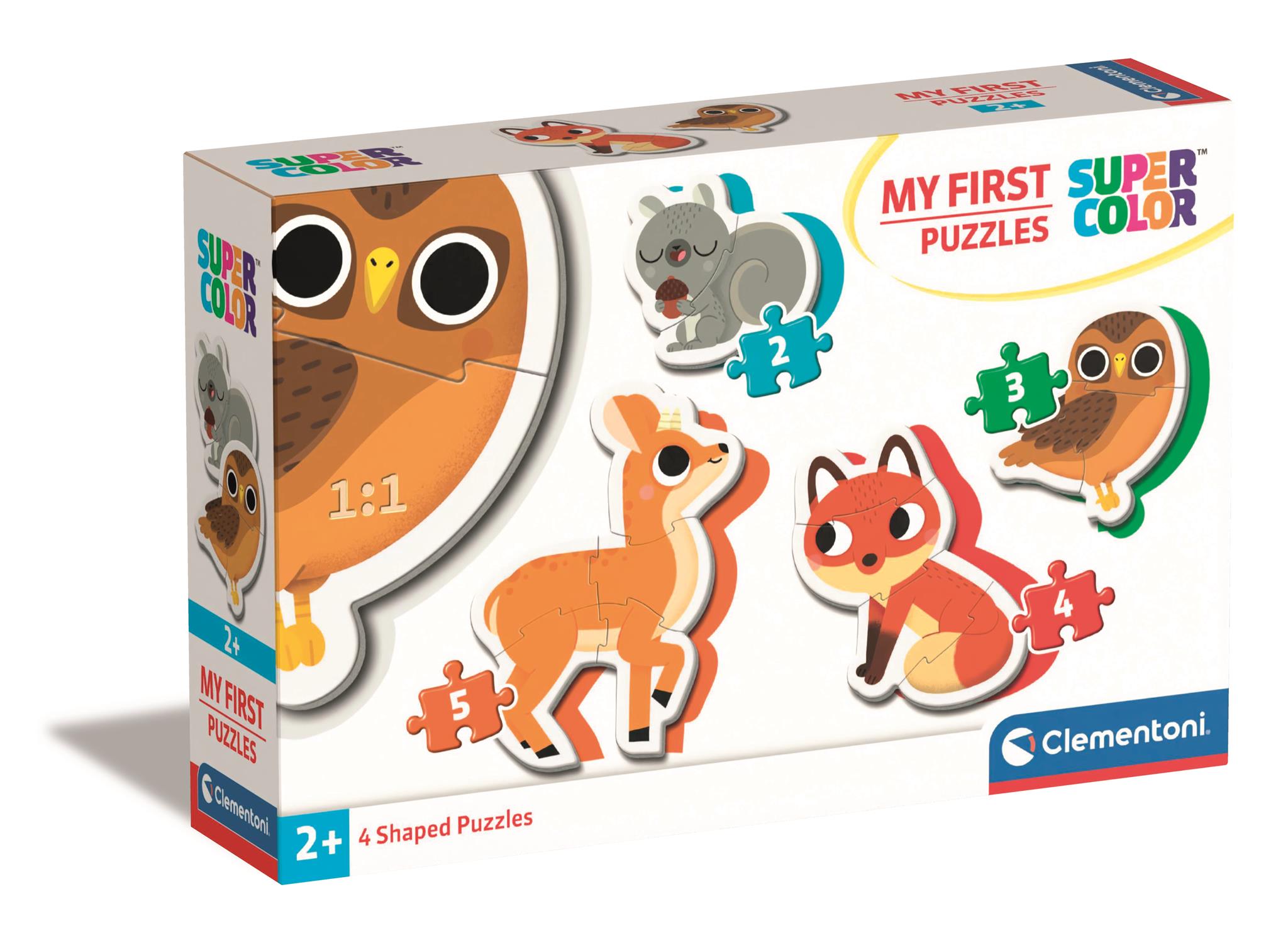 Moje Pierwsze Puzzle 2-3-4-5 ZWIERZĘTA LEŚNE Clementoni 20814