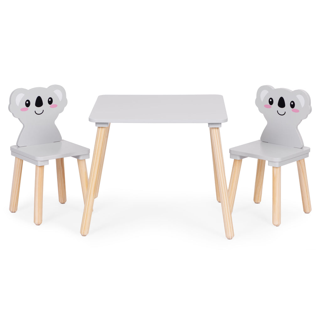 Zestaw mebli dla dzieci stolik + 2 krzesła koala ECOTOYS