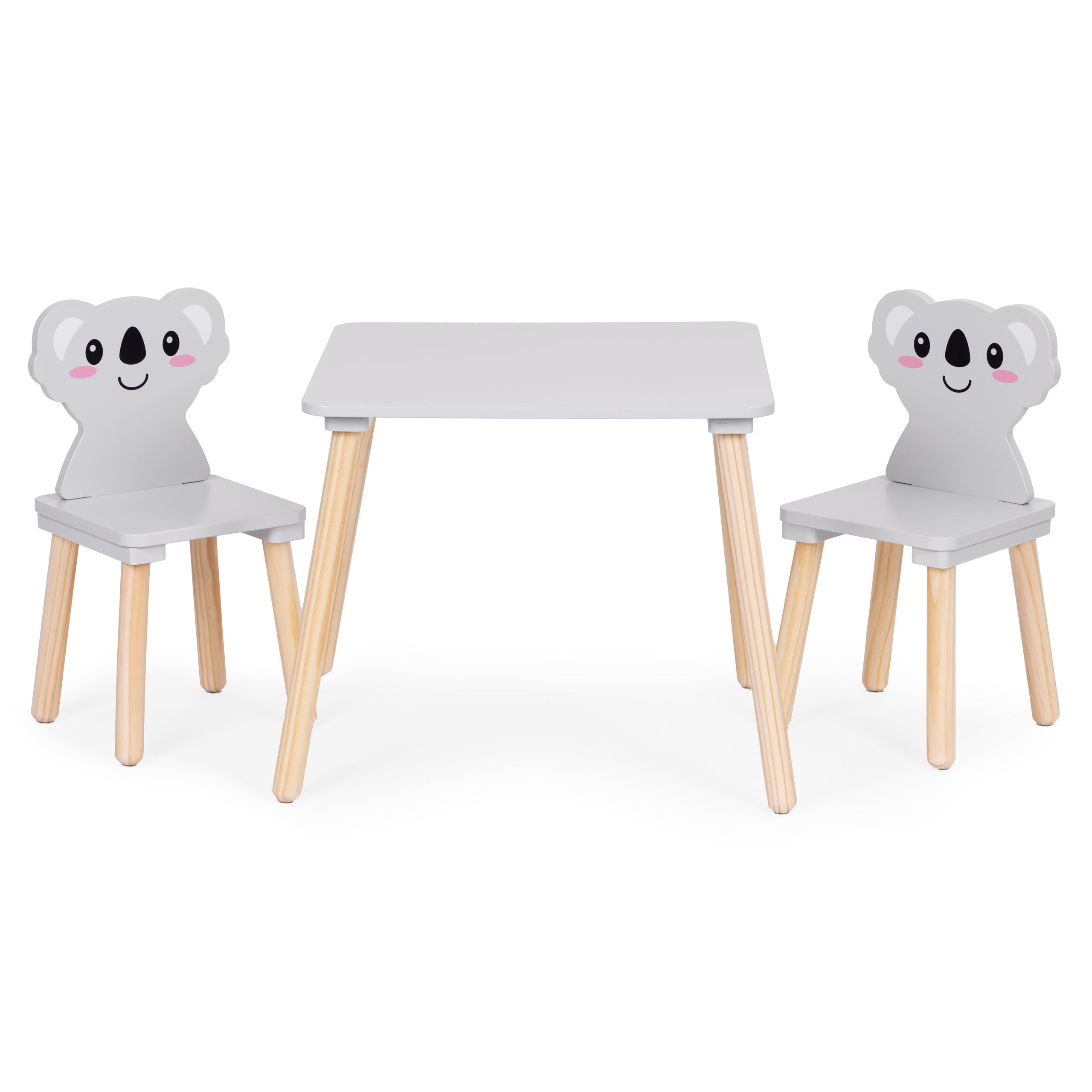 Zestaw mebli dla dzieci stolik + 2 krzesła koala ECOTOYS
