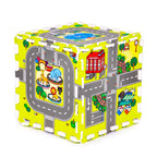 Mata piankowa dla dzieci miasto 9 elementów 90,5x90,5 cm IPLAY