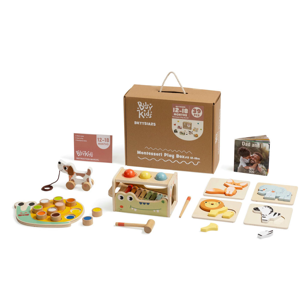 Zestaw Montessori BusyKids dla dzieci w wieku 12–18 miesięcy