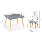 Stół stolik + 2 krzesła meble dla dzieci zestaw ECOTOYS