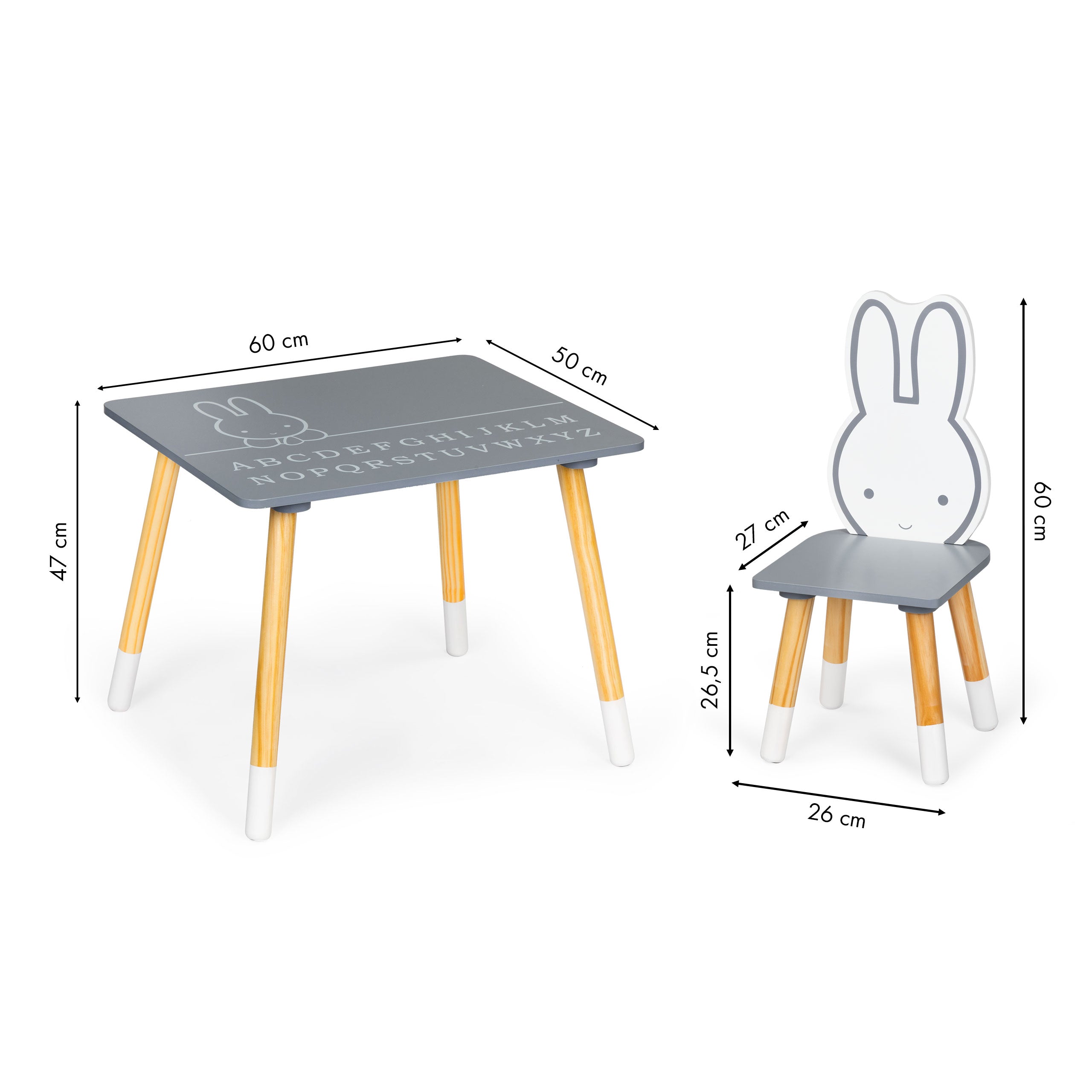 Stół stolik + 2 krzesła meble dla dzieci zestaw ECOTOYS