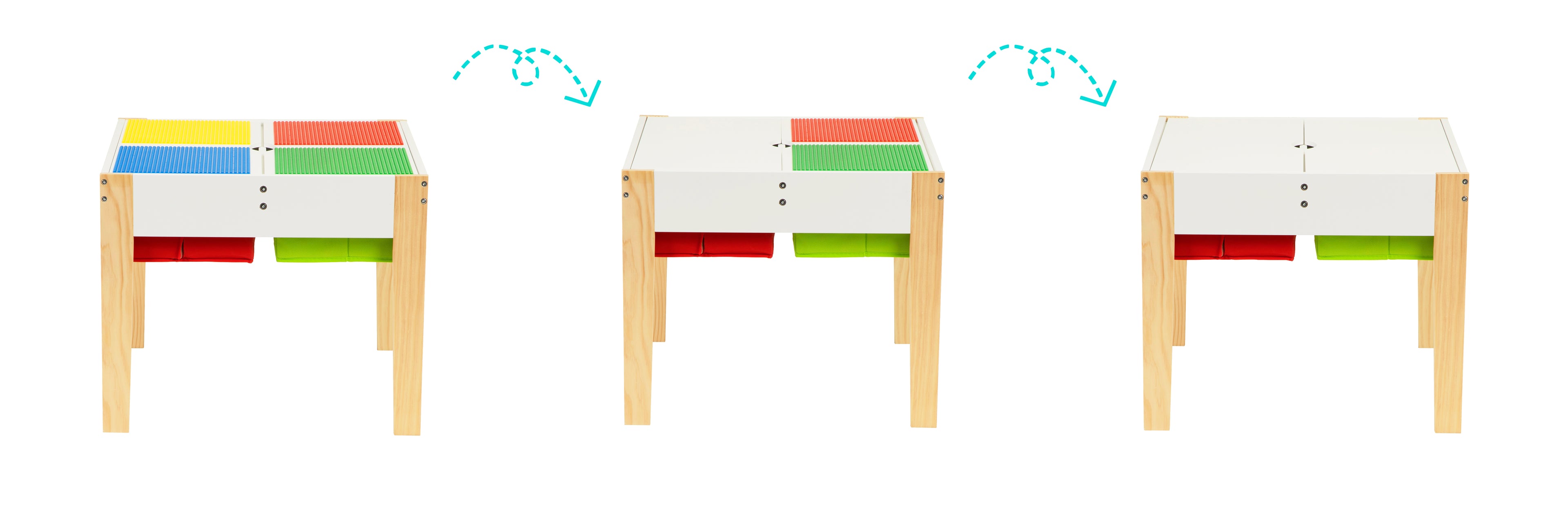 Drewniane meble dla dzieci zestaw stół + 2 krzesła ECOTOYS