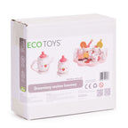 Drewniany zestaw do herbaty dzbanek filiżanki 14 elementów ECOTOYS