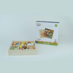 Montessori zestaw drewnianych figurek „Zestaw leśny”