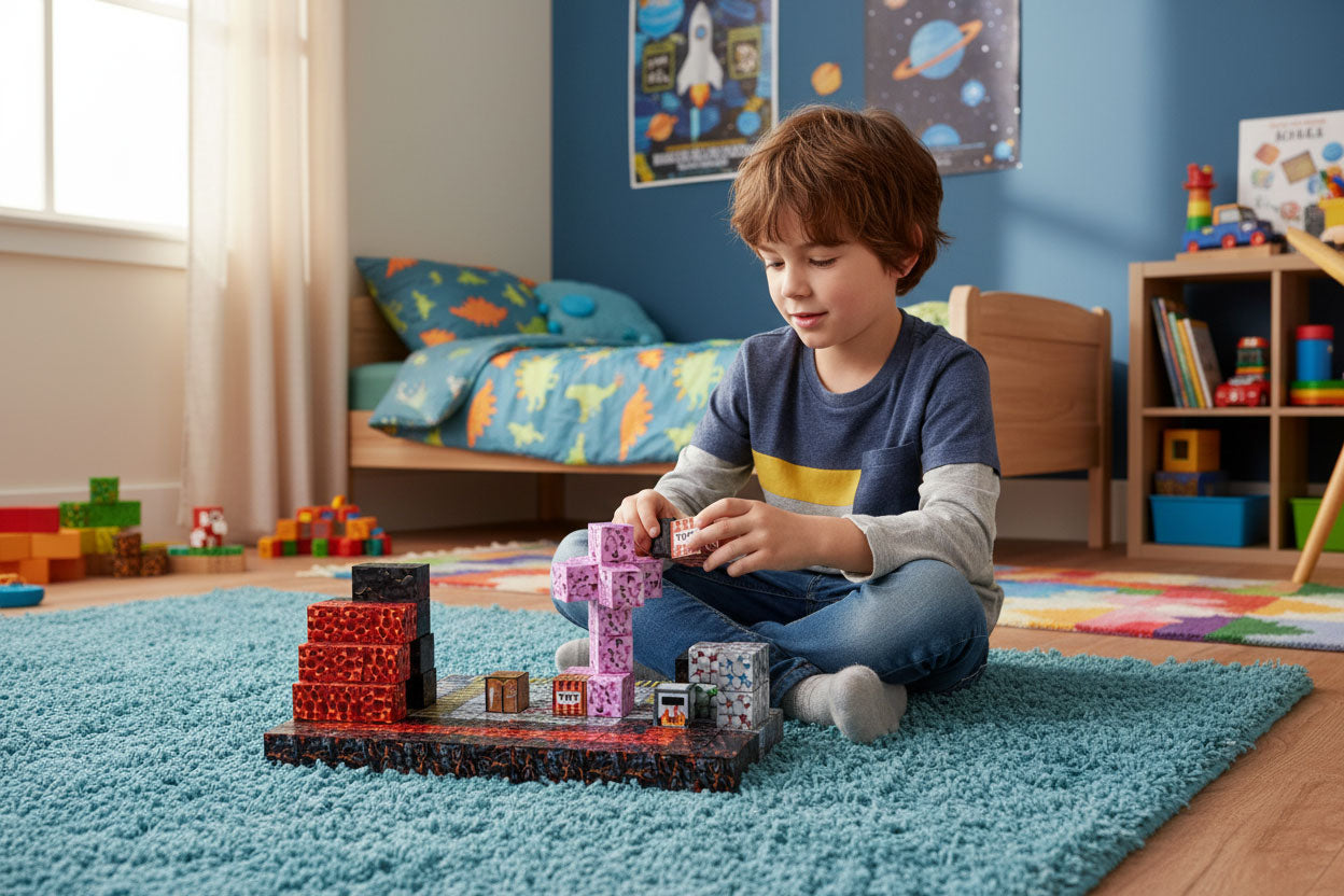 Klocki magnetyczne konstrukcyjne dla dzieci zestaw 160 elementów