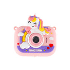 Aparat fotograficzny cyfrowy dla dzieci na statywie jednorożec różowy