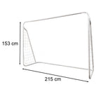 Bramka piłkarska do piłki nożnej dla dzieci treningowa 2w1 + mata celności 215 x 153 x 76 cm