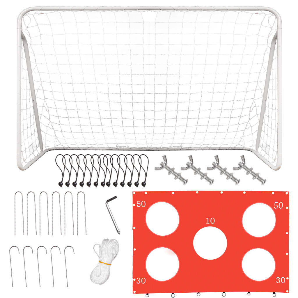 Bramka piłkarska do piłki nożnej dla dzieci treningowa 2w1 + mata celności 215 x 153 x 76 cm
