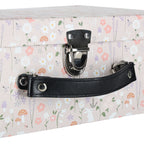 Domek dla lalek w walizce akcesoria drewniane mebelki