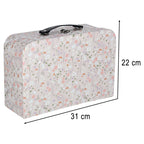 Domek dla lalek w walizce akcesoria drewniane mebelki