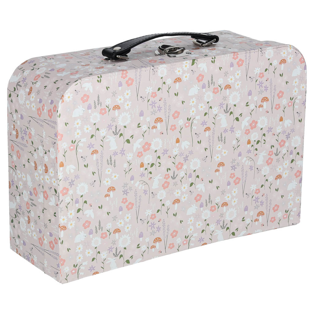 Domek dla lalek w walizce akcesoria drewniane mebelki