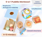 Zestaw Montessori BusyKids dla dzieci w wieku od 6 do 12 miesięcy