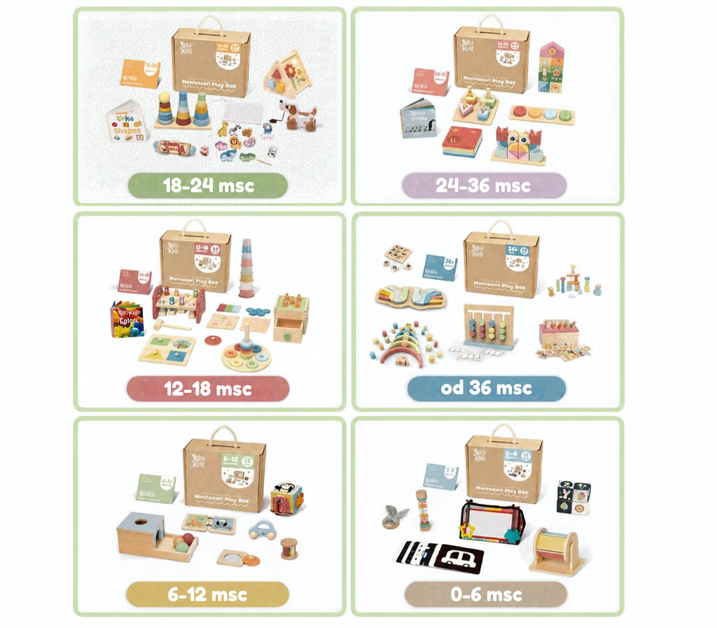 BusyKids Montessori Zestaw do Zabawy 36 mies.+