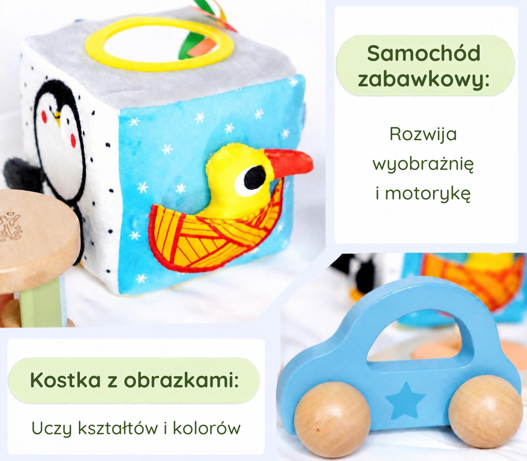 Zestaw Montessori BusyKids dla dzieci w wieku od 6 do 12 miesięcy