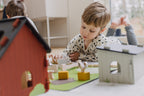 Wooden farm, children's toy, farm animals role-playing