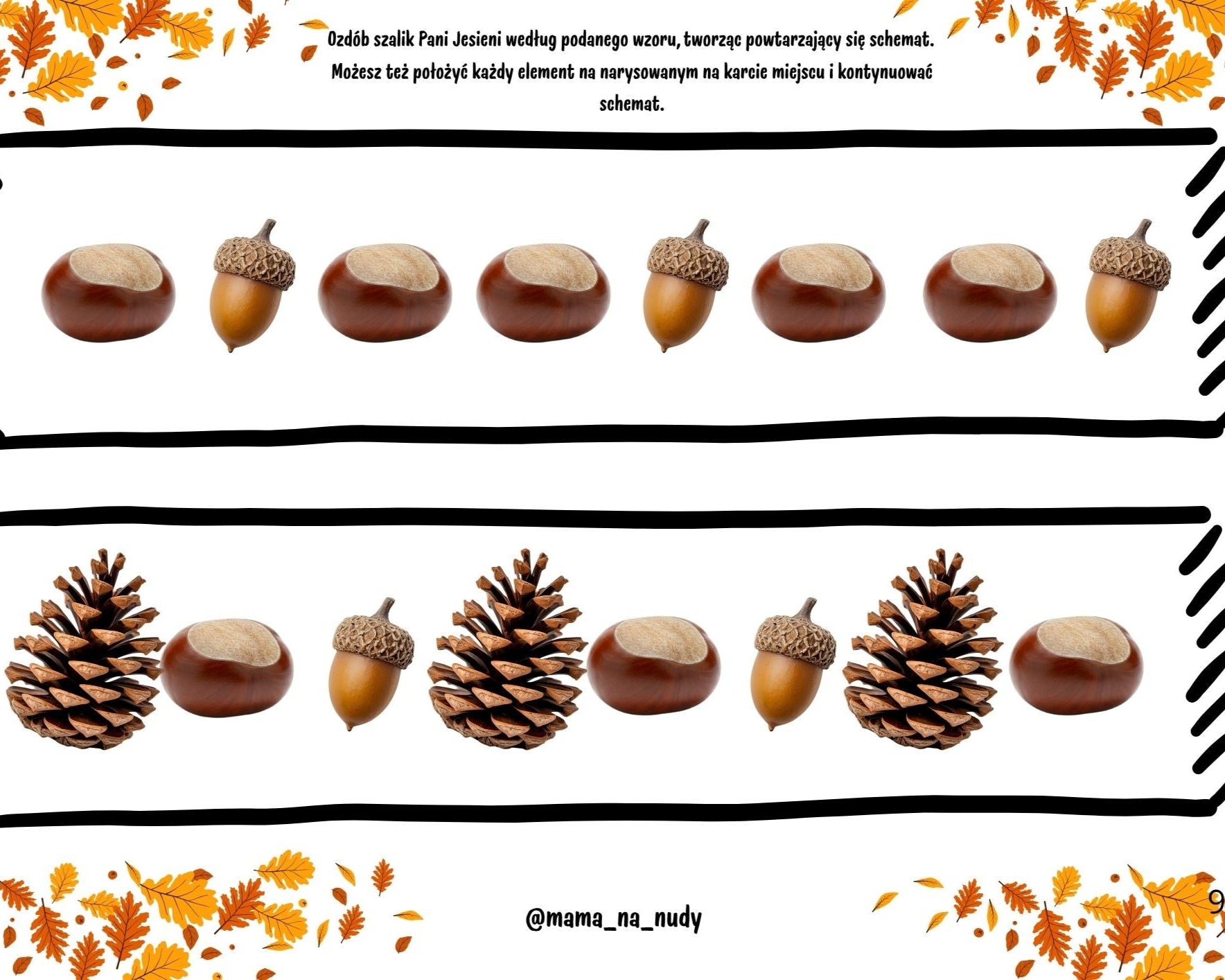 Karty pracy jesień - sekwencje