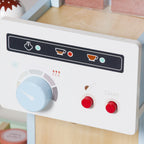 Wooden Play Café and Bakery for Kids with Coffee Machine, Cupcakes, Ice Cream and Desserts