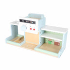 Wooden Play Café and Bakery for Kids with Coffee Machine, Cupcakes, Ice Cream and Desserts