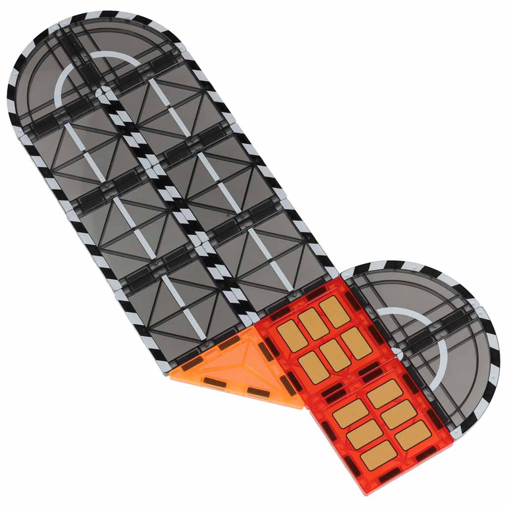 Klocki magnetyczne konstrukcyjne 3D straż pożarna 48 elementów