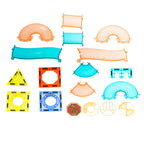 Klocki magnetyczne marble tor kulkowy świecący 202 elementy