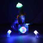 Klocki magnetyczne konstrukcyjne marble tor kulkowy świecący 49 elementów