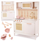 Kuchnia dla dzieci drewniana MDF retro z akcesoriami BOHO 100cm