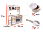 LULILO KUKETO Wooden Play Kitchen MDF with Accessories 85 cm