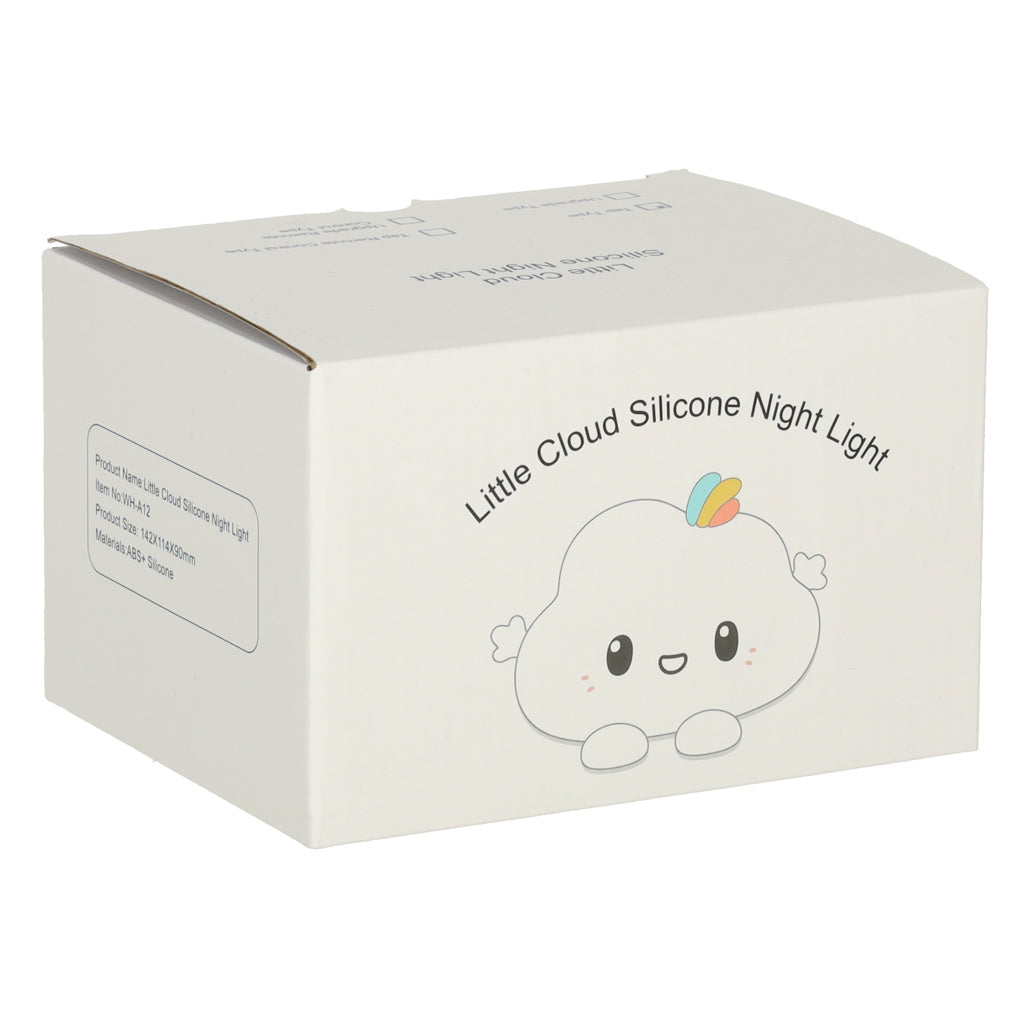 Lampka nocna dla dzieci silikonowa dotykowa miękka chmurka LED