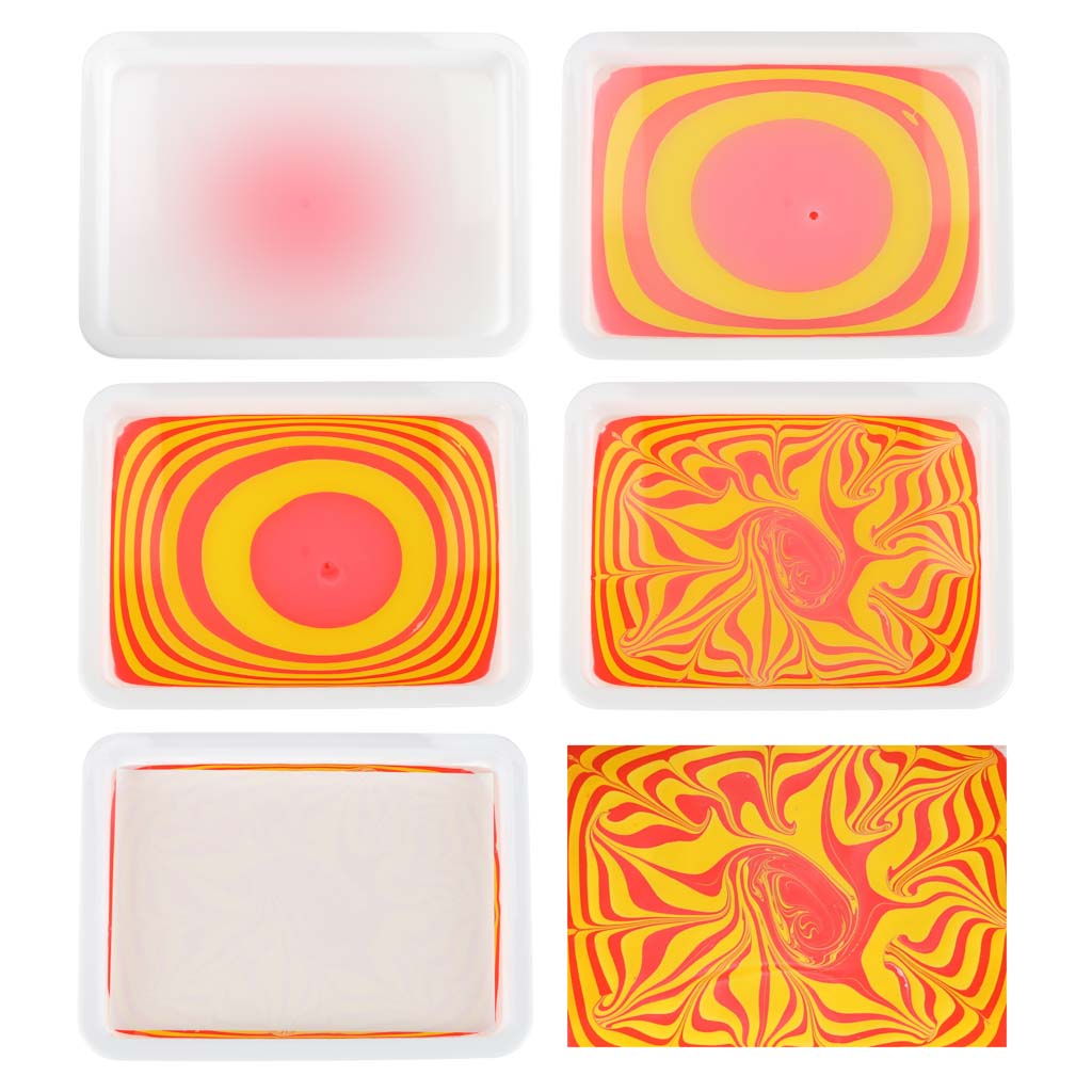 Malowanie na wodzie ebru zestaw kreatywny artystyczny akcesoria 8 kolorów