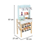 Market drewniany LULILO Melo stragan supermarket z kasą