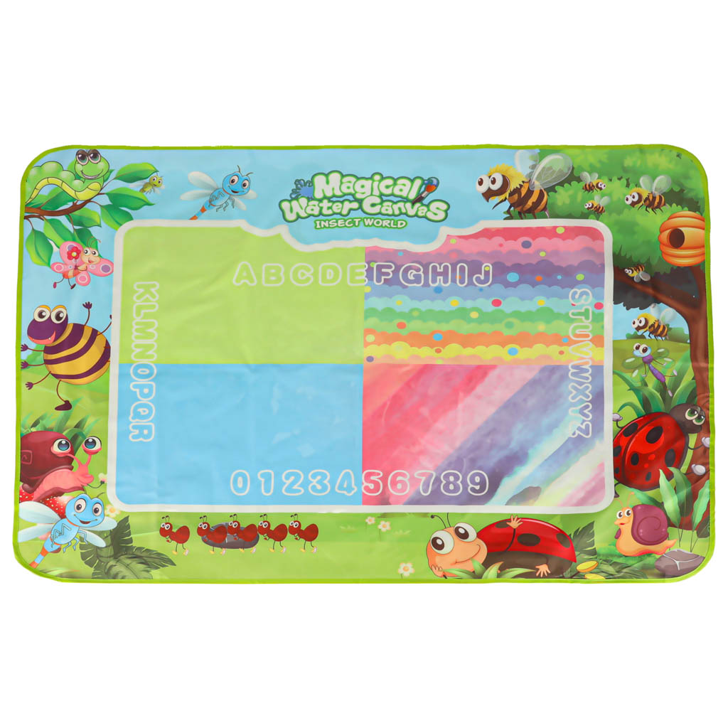 Mata wodna do malowania rysowania wodą mazaki pieczątki szablony wałek 120x90cm łąka