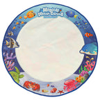 Mata wodna do malowania rysowania wodą mazaki pieczątki szablony wałek okrągła 80cm wodny świat