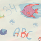 Mata wodna do malowania rysowania wodą mazaki pieczątki szablony wałek okrągła 80cm wodny świat