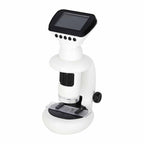 Nowoczesny biały mikroskop cyfrowy elektroniczny z ekranem LCD, WiFi i USB, powiększenie 1000x, idealny do odkryć STEM dla dzieci.