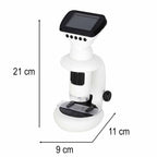 Mikroskop cyfrowy elektroniczny WiFi USB z ekranem LCD, powiększenie 200x-1000x. Idealny do nauki STEM, wymiary: 21x9x11 cm.