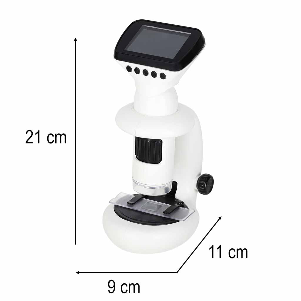 Mikroskop cyfrowy elektroniczny WiFi USB z ekranem LCD, powiększenie 200x-1000x. Idealny do nauki STEM, wymiary: 21x9x11 cm.