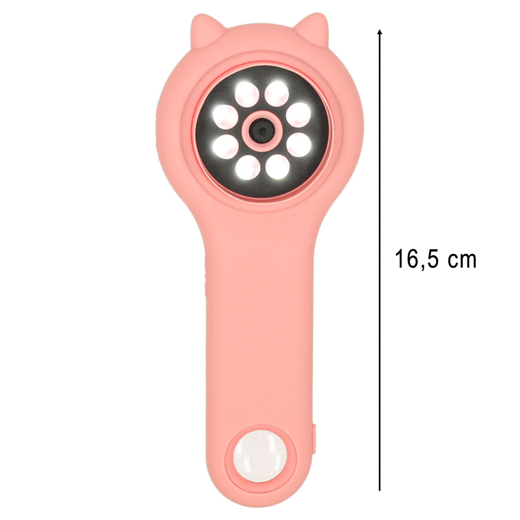 Mikroskop optyczny lupa cyfrowa 500x 2Mpx różowy