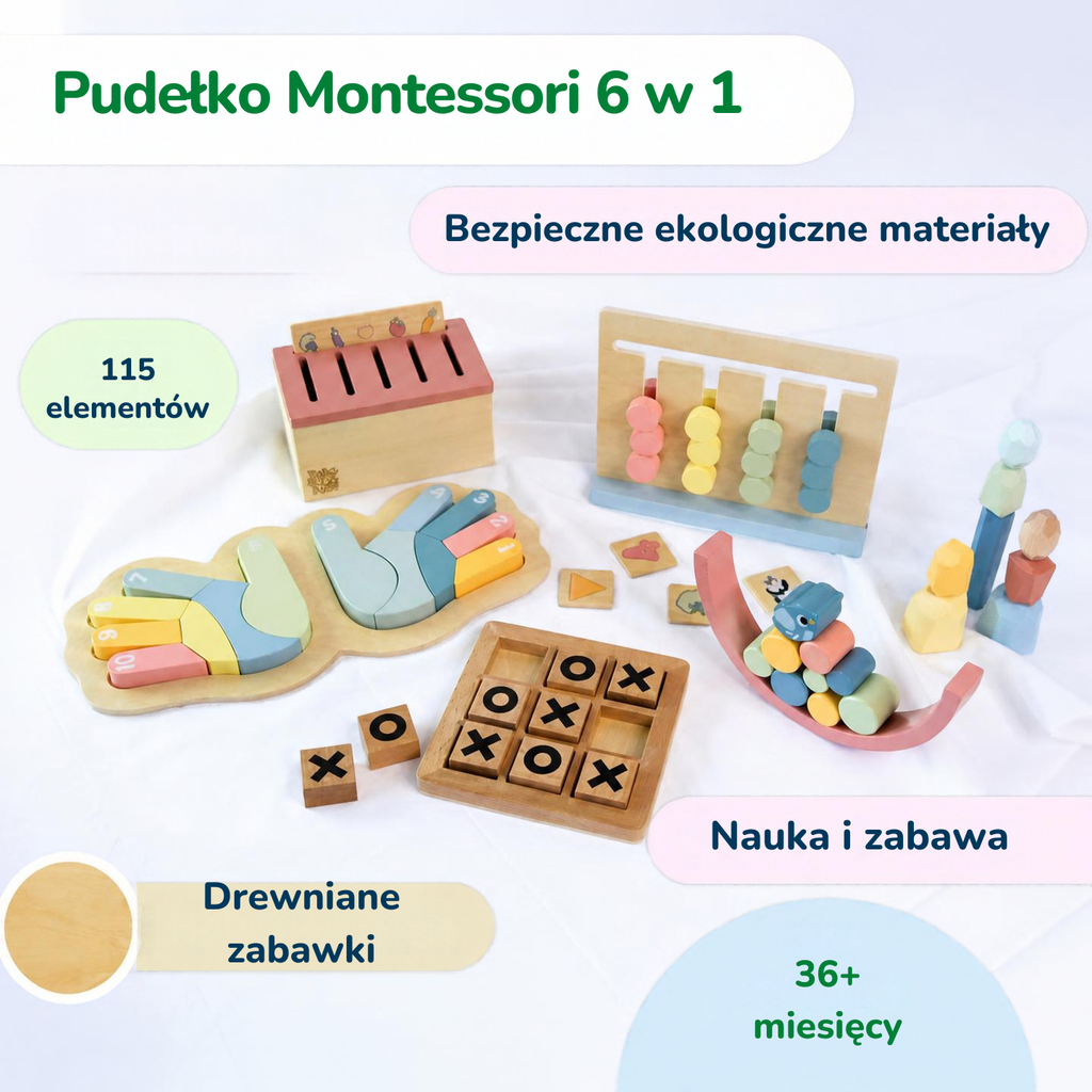 BusyKids Montessori Zestaw do Zabawy 36 mies.+