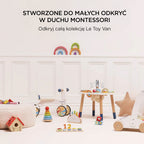 Drewniany sorter kształtów domek dla ptaków Le Toy Van, edukacyjna zabawka Montessori wspierająca rozwój dziecka.